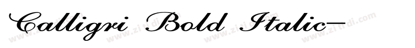 Calligri Bold Italic字体转换 Calligri Bold Italic字体转换